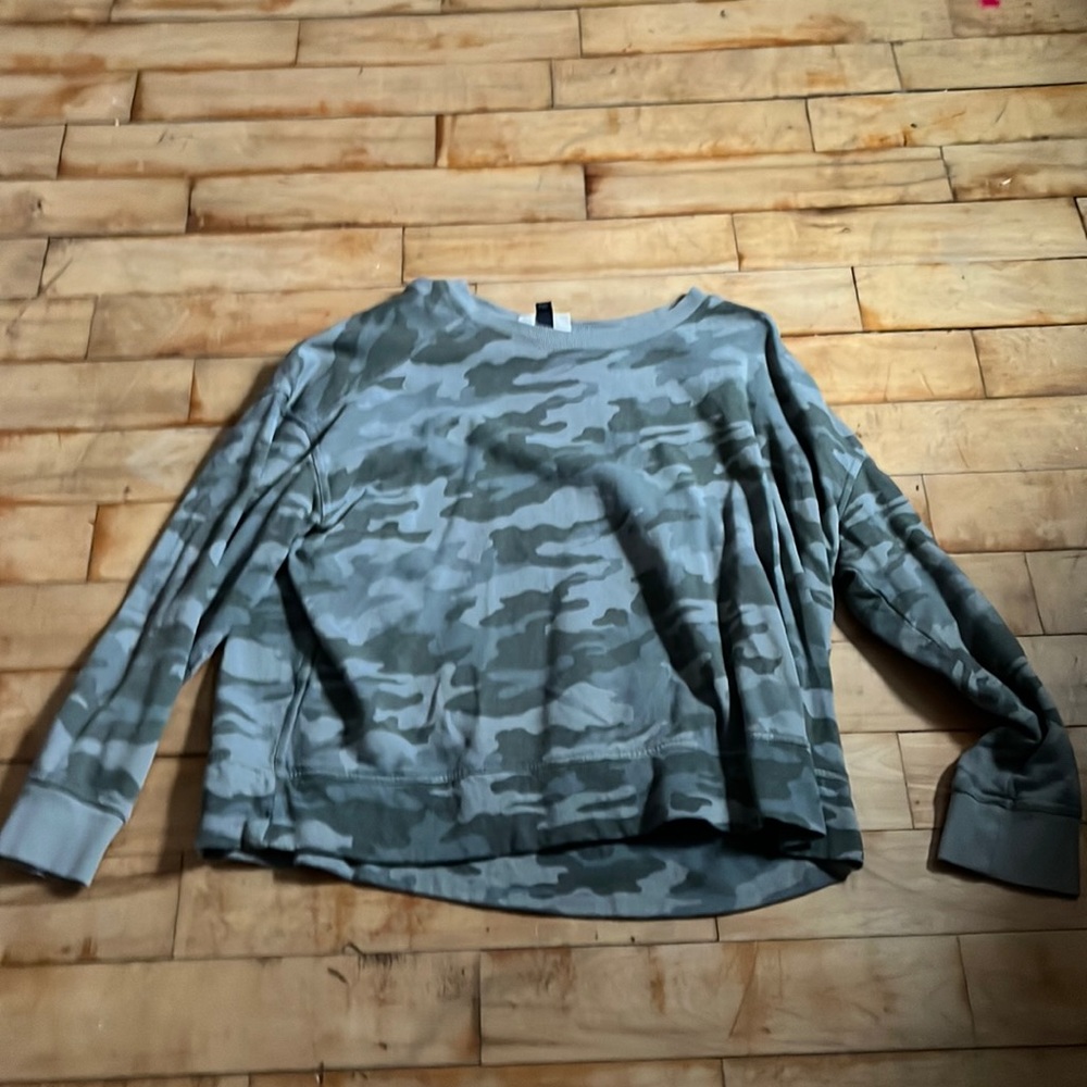 Camo Long Sleeve Sweater